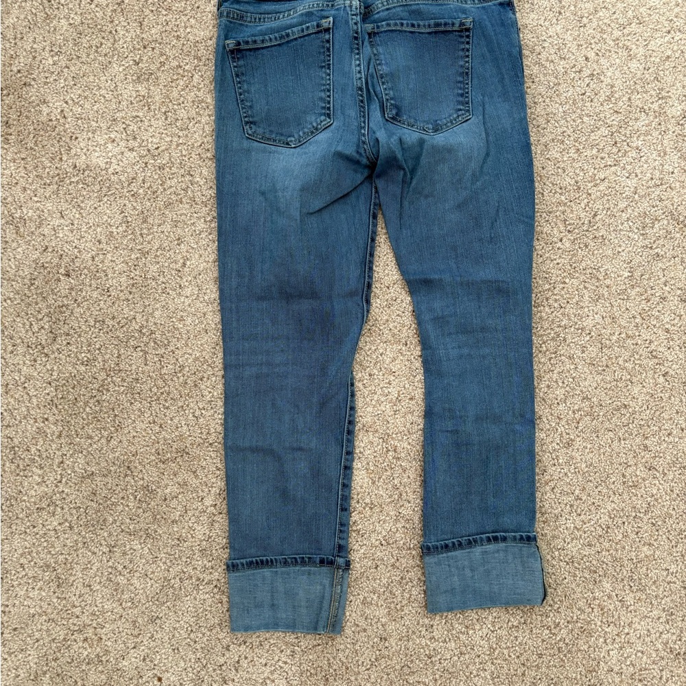 Gap Mid Rise Straight Cuff Jeans Women’s Size 0/25 Ankle Length Medium Indigo - Picture 7 of 7